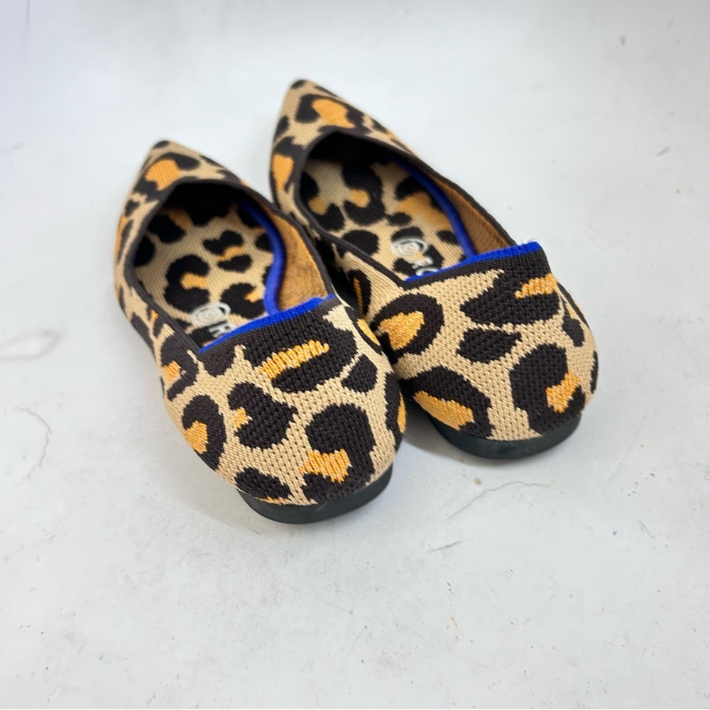 Rothy's The Point Big Cat Flats Pointed Toe Leopa… - image 6